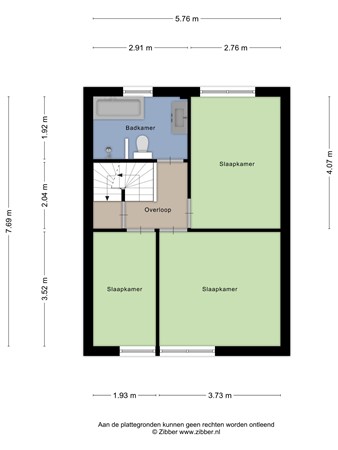 Floorplan - De Pellenwever 42, 5283 XM Boxtel
